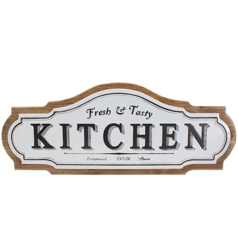 24" Fresh Love White Background, Target Wall Decor, Metal Wall Plaques, Tasty Kitchen, Decorative Wall Plaques, Sign Wall Decor, Christmas Central, Family Restaurants, Metal Kitchen