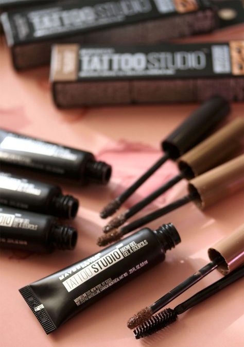 Maybelline Tattoo Studio Waterproof Brow Gel #MakeupCafe Maybelline Brow Tattoo, Maybelline Brow Gel, Mascara Drugstore, Best Drugstore Concealer, Best Drugstore Mascara, Tattoo Station, Gel Makeup, Drugstore Concealer, Maybelline Tattoo