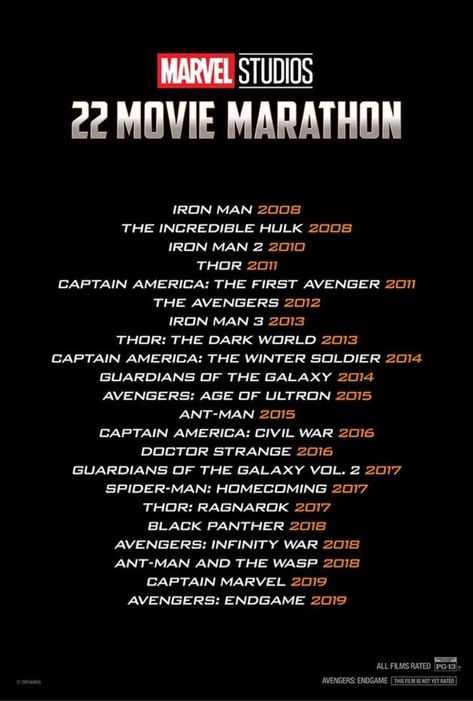 The Marathon (Phase 1, 2, 3 and 4 minus "Spider-Man: Far from Home") Avengers Movies In Order, Marvel And Disney, Marvel Movies List, The Incredible Hulk 2008, Disney Movie Marathon, All Marvel Movies, Marvel Movies In Order, Netflix Movie List, Netflix Codes