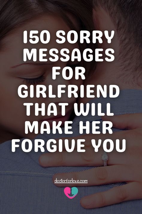 150 Sorry messages for girlfriend to forgive you immediately. Say "Sorry!" to your girlfriend through a message that will make her forgive you. See 150 ways to apologize to your woman. Sorry Message For Her, Sorry To Girlfriend, Ways To Apologize, Sorry Messages For Girlfriend, Forgive Me Quotes, I M Sorry Quotes, Im Sorry Quotes, Ways To Say Sorry, Messages For Girlfriend