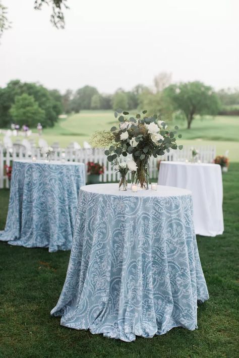 Table Linen Ideas, Cocktail Table Decor, French Country Wedding, Wedding October, Nautical Wedding Theme, Sequin Tablecloth, Country Style Wedding, Wedding Linens, Nautical Wedding