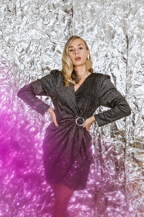 Aluminium Photoshoot, Aluminium Foil Photoshoot, Aluminum Foil Photoshoot, Aluminum Foil Wall, Photography Earrings, Prince Photography, Christening Invitations Girl, New Year Photoshoot, Foil Wall