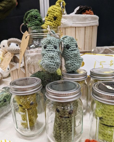 Had a blast this weekend at the Mirabel Christmas market 🙌 Those little pickles in a jar were certainly one of the most popular item that I've had 🥒🫙. I really think that pickles are a hit or miss kind of deal. What do you think 👀? #pickle #crochetpickle #emotionalsupport #market #marketbooth #crochetbooth #crochetkeychain #yarn #kawaiiart Crochet Pickles In A Jar, Crochet Pickle, Jar Of Pickles, Craft Market Ideas, Craft Market, Market Ideas, Craft Markets, Crochet Keychain, In A Jar