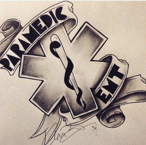 Paramedic Drawing, Paramedic Tattoo, Paramedic Student, Ems Tattoos, Sketches Pencil, Art Sketches Pencil, Guy Friends, Drawing Easy, Paramedic