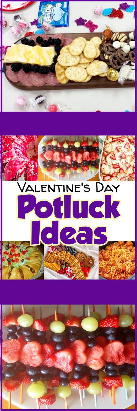 Potluck ideas for a Vlentine's Day Potluck Party At Work (breakfast, brunch, lunch, luncheon, or dinner party) What to bring to a potluck party at work that you can make last minute or buy Preschool Potluck Ideas, February Potluck Theme, Valentines Day Potluck Ideas For Work, Valentines Potluck Ideas Food, Valentine Potluck Ideas, Valentine’s Day Potluck Ideas, Valentines Day Potluck, Valentine Potluck, Valentines Potluck