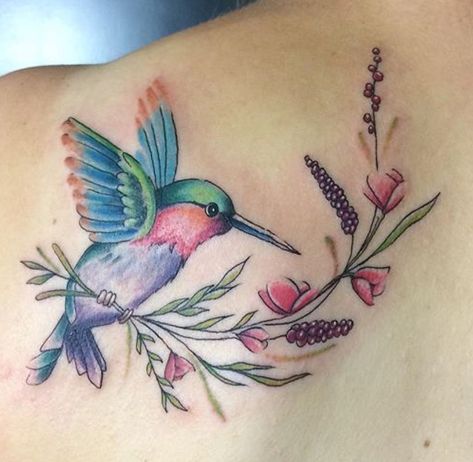 Hummingbird Tattoo With Ribbon, Hummingbird Tattoo Watercolor, Wrist Tats, Hummingbird Flower Tattoos, Magpie Tattoo, Hummingbird Tattoos, Tiny Bird Tattoos, Bird Tattoos, Watercolor Hummingbird