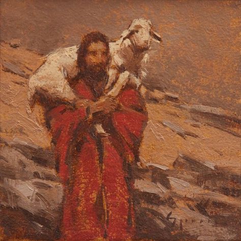 Biblical Artwork, Jesus Artwork, Pictures Of Christ, Jesus Christ Art, Good Shepherd, Jesus Wallpaper, Jesus Painting, The Good Shepherd, Biblical Art