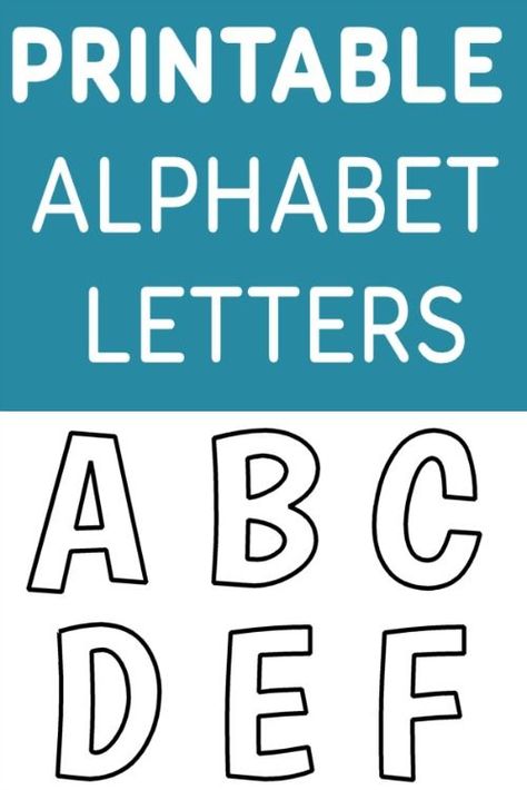 Printable free alphabet templates are useful for a myriad of projects for school, crafts, scrapbooking, teaching kids their letters, a homeschool room and more. Keep these free printables handy. Go ahead and print yours now. Alphabet Stencils Printables, Free Printable Alphabet Templates, Free Printable Letter Templates, Letter Stencils Printables, Stencil Lettering, Printable Letter Templates, Alphabet Letter Templates, Free Stencils Printables, Letter Templates Free