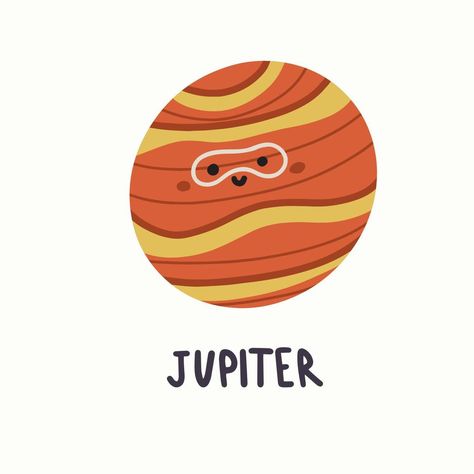 illustration of planet jupiter with face in hand draw style Jupiter Drawing, Great Red Spot, Planet Drawing, Space Classroom, Classroom Themes, Vector Art, Planets, How To Draw Hands, Clip Art