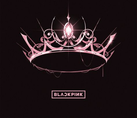 Blackpink Crown, Black Pink Background, Pink Crown, Crown Tattoo, Park Rosé, Crown Logo, Black Crown, Amazing Art Painting, Iphone Background Wallpaper