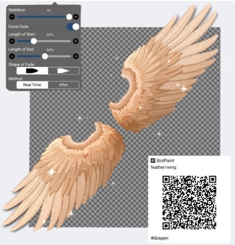 Ibispaint Feather Brush, Fishnets Ibispaint Brush, Feather Ibis Paint Code, Sweat Ibis Paint Brush, Leopard Print Brush Ibis Paint, Flame Brush Ibis Paint, Ibis Paint Brush Code Wings, Wing Brush Ibis Paint, Ribbon Brush Ibispaint