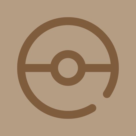 Pokemon Go App Icon, Pokemon Brown, Widget Themes, Pokemon App, Brown Aesthetics, Pokemon Logo, Brown Icons, Pokemon Tv, Go Logo