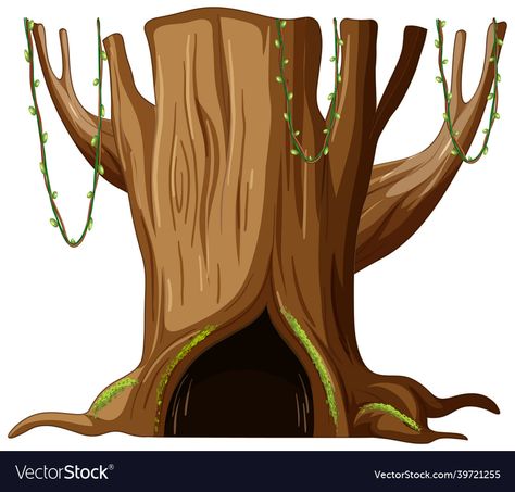 Tree Trunk Illustration, Trunk Illustration, Hollow Tree Trunk, Hollow Tree, Quiet Books, Quiet Book, Transparent Png, Png Images, Trunk