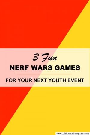 http://christiancamppro.com/3-fun-nerf-wars-games-3-is-my-favorite/ - NERF WARS GAMES - Here are a few games that are perfect for a great day of Nerf Wars with fellow campers. Nerf Games Outdoor, Camping Party Games, Nerf Games, Nerf Birthday Party, Christian Camp, Nerf Party, Eye Safety, Youth Games, The More The Merrier