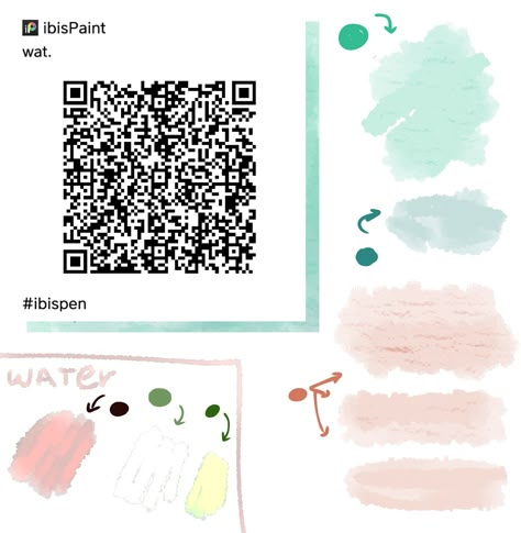 Ibispaintx Qr Code, Code Brush, Ibis Brush, Ibispaint Brush, Ibispaint Brushes, Brush Codes, Paint Brush Drawing, Brush Code, Digital Calligraphy