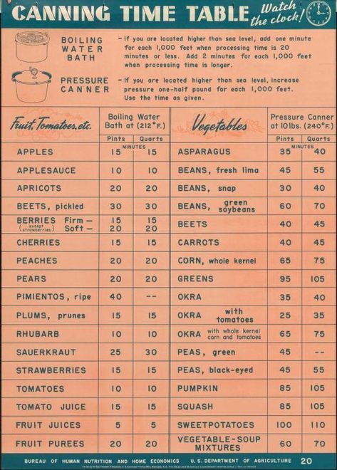 Water Bath Canning Food List, Pressure Canning Times Chart, Monthly Canning Schedule, Pressure Canning Time Chart, Canning Times Chart, First Time Canning, Water Bath Vs Pressure Canning, Water Bath Canning For Beginners Recipes, Water Bath Canning Time Chart