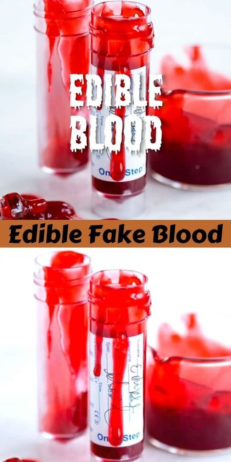 Edible Blood Recipe, Edible Blood, Spooky Halloween Cakes, Brown Food Coloring, Halloween Wedding Cakes, Spooky Halloween Food, Fun Halloween Treats, Diy Edible, Fun Halloween Food