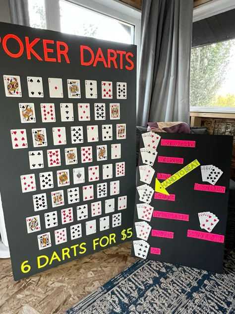 Poker Darts, Stag And Doe Ideas, Stag And Doe Games, Casino Prom, Casino Christmas, Casino Birthday Party, Vegas Theme Party, Sleepover Christmas, Casino Theme Party