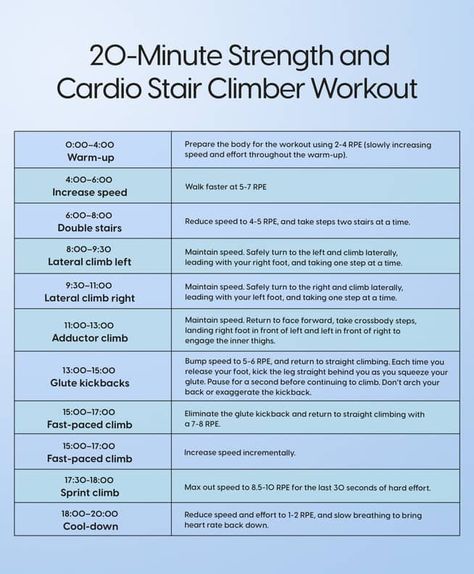 A 20-Minute Stair Climber Workout For Cardio and Strength | POPSUGAR Fitness Stair Climber Benefits, Climber Workout, Stair Climber Workout, Stairmaster Workout, Get Fit At Home, Fit At Home, Stair Climber, Workout Beginner, Don't Sleep