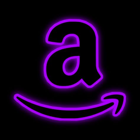 Purple Aesthetic Neon Signs, Neon Purple Snapchat Icon, Purple Neon App Logos, Neon Purple Icons, Amazon Logo Neon, Aesthetic Neon Signs, Zen Water Fountain, Purple Screen, Whatsapp Logo