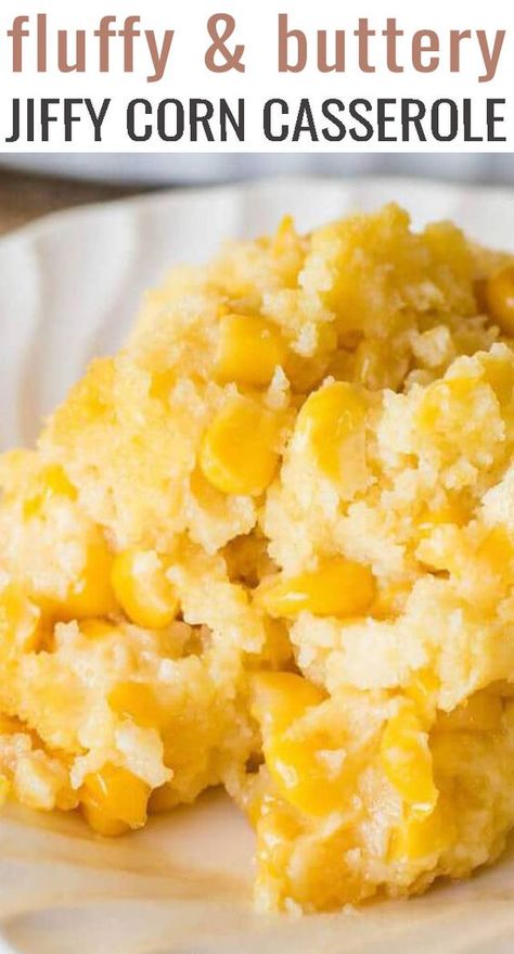 Sweet Corn Casserole, Easy Corn Casserole, Cream Corn Casserole, Corn Casserole Recipe, Corn Dishes, Corn Casserole, Tater Tots, Think Food, Easy Casserole Recipes