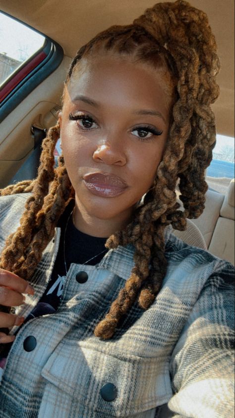 Loc Styles Medium Curls, Rope Loc Styles, Unique Loc Styles Long, Rope Twist Locs Styles, Shoulder Length Locs Styles, Twist Loc Styles, Long Locs Hairstyles, Unique Loc Styles, Dreads Styles For Women