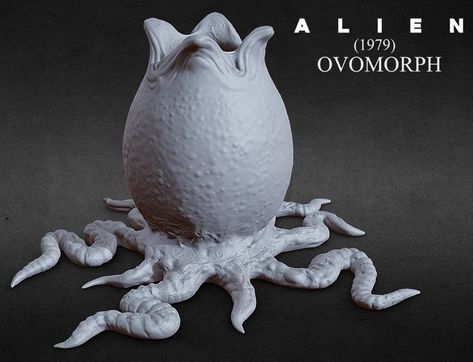 This is a hand sculpted OPEN ALIEN EGG/OVOMORPH based on 1979´s H.R. Giger´s original design for the movie. Intended for dioramas and scaled down displays. The detail is clean and carefully crafted deep surface detailing for easy painting, darkwash and dry brushing techniques. Enjoy. Alien Egg, Alien Halloween, Alien 1979, Alien Vs Predator, Alien Vs, 3d Printable, 3d Artist, Print Models, Tv Commercials