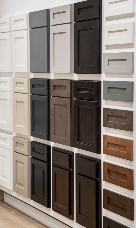 Cabinet Door Display Showroom, Cabinet Showroom Ideas, Kitchen Cabinet Showroom, Cabinet Door Styles Kitchen, Cabinet Showroom, Kitchen Cabinets Showroom, Kitchen Design Showrooms, Kitchen Cabinet Door Styles, Kitchen Cabinetry Design