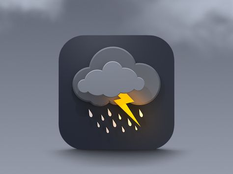 the final product...kept the animation simple (see here). hoping that the rain continues in California. We need it! Launcher Icon, Ui Ux 디자인, Logos Retro, Weather Icon, Mobile App Icon, Web Design Mobile, Icon Design Inspiration, Weather Icons, 3d Icons