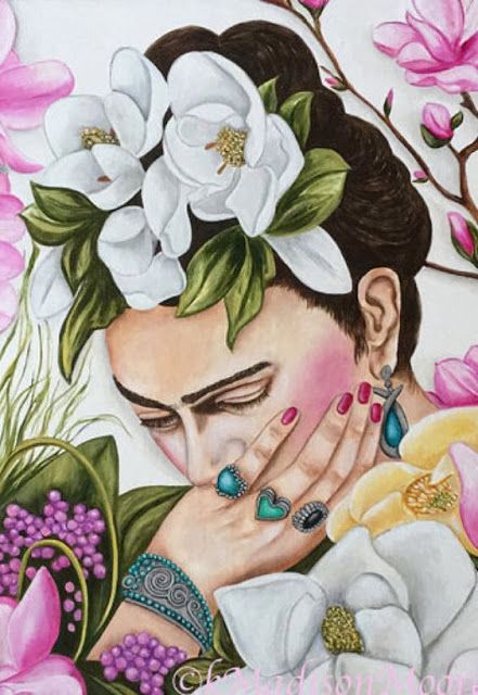 Frida Kahlo Paintings, Kahlo Paintings, Frida And Diego, Frida Art, Frida Kahlo Art, Flowers In Her Hair, Mexican Artists, Art And Illustration, Mexican Art