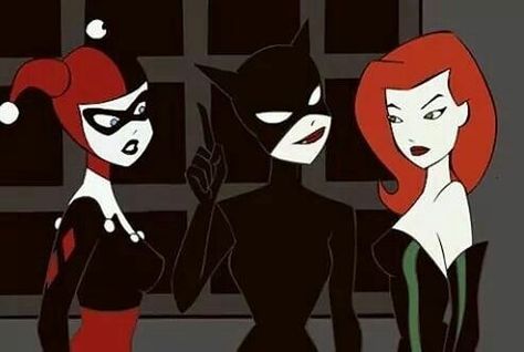 z🍒 on Instagram: “Tag your squad” Iconic Trios Cartoon, Poison Ivy Cartoon, Trio Costumes, Trio Halloween Costumes, Gotham Girls, Harley Quinn Comic, Friend Cartoon, Cartoon Profile Pictures, Cartoon World