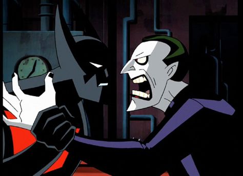 Joker was no match for the future Batman Batman Beyond Joker, Joker Animated, Return Of The Joker, Joker Cartoon, Future Batman, Earth 27, Comic Book Villains, The New Batman, Joker Batman