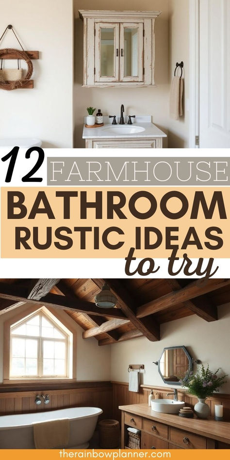 farmhouse bathroom decor Farmhouse Faucets Bathroom, Restroom Remodel Ideas Farmhouse, Farmhouse Bathroom Decorations, Farmhouse Master Shower Ideas, Small Full Bathroom Ideas Farmhouse, Farmhouse Guest Bathroom Decor, Small Bathroom Farmhouse Style, Farmhouse Faucet Bathroom, Joanna Gaines Bathrooms