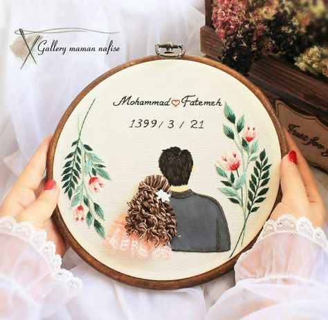 Wedding Embroidery Hoop, Embroidery Hoop Art Diy, Simple Hand Embroidery Patterns, Embroidery Hoop Wall Art, Digital Embroidery Patterns, Embroidery Wall Art, Wedding Embroidery, Diy Embroidery Designs, Hand Embroidery Patterns Flowers