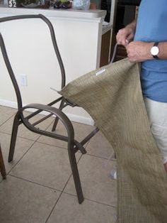 Repair lawn furniture Patio Chairs Makeover, Patio Furniture Makeover, Chair Repair, Lawn Furniture, Chair Makeover, Furniture Repair, Lawn Chairs, Deck Furniture, Adirondack Chairs