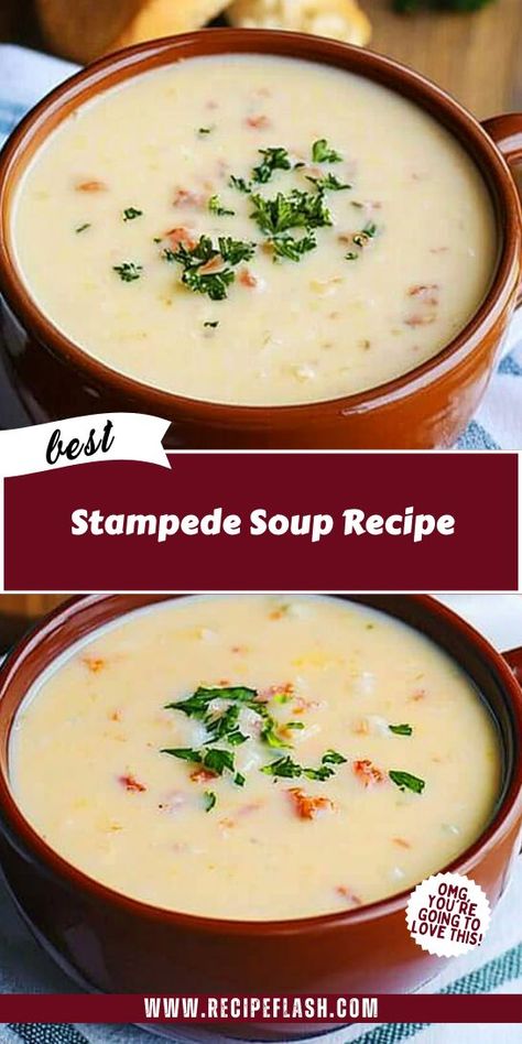 Indulge in the deliciousness of Stampede Soup Recipe! This vibrant and hearty soup is loaded with vegetables and protein, making it a fulfilling choice for lunch or dinner. Ideal for meal prep, it’s a nutritious option that’s sure to please everyone at the table. Get your spoon ready for this tasty treat! Stampede Soup, With Cornbread, Favorite Soups, Hearty Soup, Veggie Soup, Favorite Comfort Food, Hearty Soups, Filling Recipes, At The Table