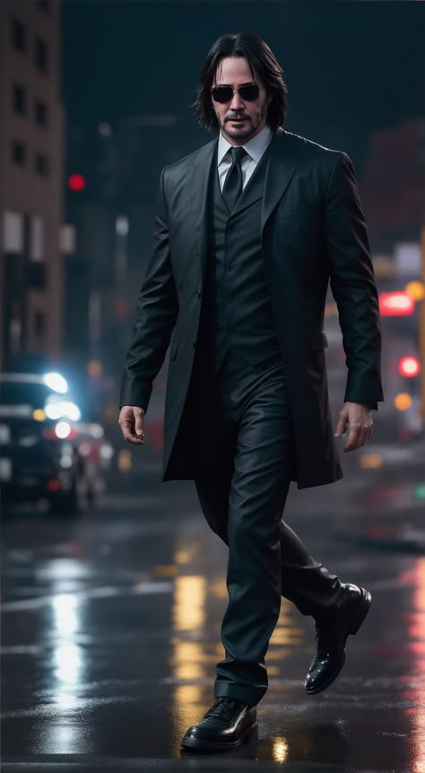 Keanu Reeves Style, Male Wallpapers, Move Silently, Keanu Reeves Matrix, Messi Drawing, Warrior Wallpaper, Suits For Guys, Sigma Males, Model Glasses