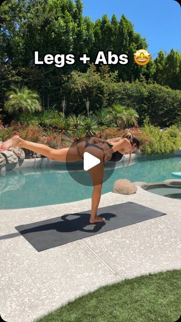 Alexia Clark on Instagram: "Comment “ME” for the details of this legs + abs workout!   #summer #outdoors #fitness #homeworkout" Legs Core Workout, Abb And Leg Workout, Couch Ab Workout, Workout Legs Gym, Leg And Abs Workout, Advanced Leg Workout, Balance Workout Exercises, Legs Abs Workout, Strong Legs Workout