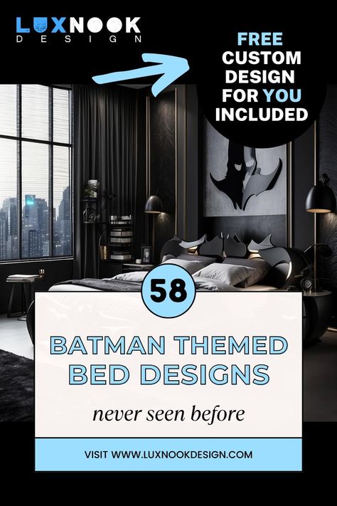 Batman-Themed Beds: Unleash the Dark Knight in Your Sleep Space Batman Bed, Marvel Bedding, Batman Bedroom, Batman Marvel, Batman Room, Geek Decor, Superhero Comics, Bedroom Goals, The Dark Knight