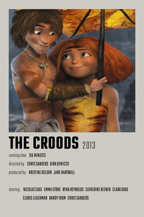 The Croods Fanart, Guy Croods, Movie Character Posters, The Croods, Animated Movie Posters, Movies To Watch Teenagers, Kids Movies, Disney Movies To Watch, Iconic Movie Posters