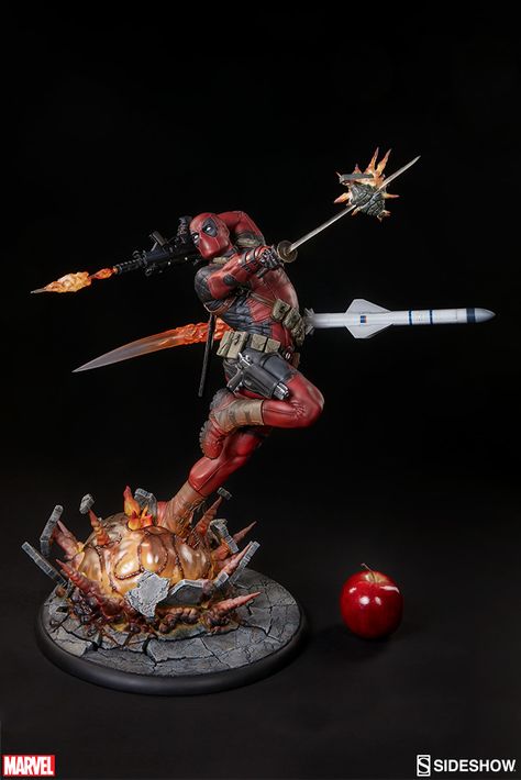 Deadpool Premium Format Figure Deadpool Statue, Marvel Statues, Character Statue, Marvel Figure, Dead Pool, Bd Comics, Marvel Deadpool, Anime Figurines, Star Wars Poster