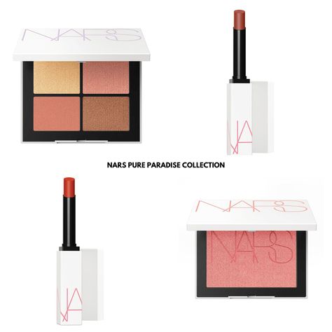 NARS just released a preview of their new Pure Paradise Collection. The limited-edition collection will officially be released in May and features a quad eyeshadow, blush, two matte lipsticks, cushion foundation, and setting powder. The post Sneak Peek! NARS Pure Paradise Collection appeared first on BeautyVelle | Makeup News. 2023 Makeup, Makeup News, Matte Lipsticks, Cushion Foundation, Latest Makeup, Modern Love, Pastel Purple, Light Reflection, Setting Powder