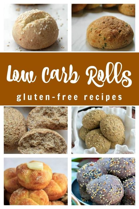 Low Carb Rolls, Group Recipes, Low Carb Food List, Pizza Crusts, Bread Substitute, Lowest Carb Bread Recipe, Bariatric Eating, Keto Breads, Paleo Bread