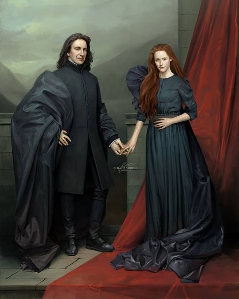 "Always." The couple that never was, #AlanRickman and #GeraldineSomerville - Severus Snape and Lily Evans-Potter. Digital painting inspired… Snape Y Lily, Geraldine Somerville, Fanart Harry Potter, Meme Harry Potter, Lily Evans Potter, Film Harry Potter, Snape And Lily, Harry Potter Severus, Harry Potter Severus Snape