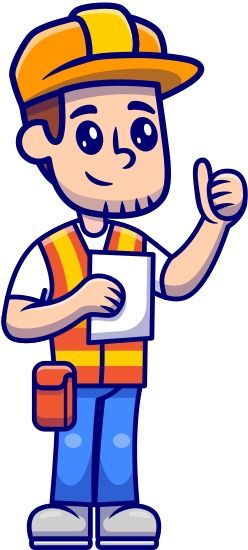 Man Architect Construction Holding Paper Sketch Cartoon Vector Illustration - Icons by Canva Cartoon Architect, Cartoon Construction Worker, Excavator Cartoon, Construction Worker Illustration, Engineer Caricature, Holding Paper, Sketch Cartoon, Paper Sketch, Window Color