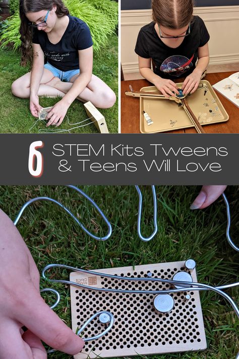 Check out these 6 STEM Kits that Tweens & Teens Will Love. Everything from engineering, design, art, cooking & more! Kiwi Crate, Teen Friends, Stem Kits, Maker Project, Back To School Deals, Learn A New Skill, Cooking Skills, Engineering Design, Educational Activities