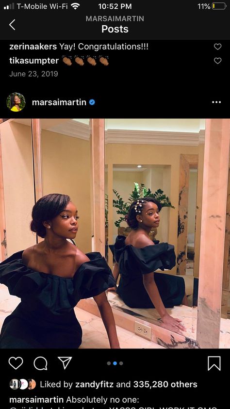 Prom Hair Black, Masai Martin, Elegant Prom Hair, Jourdan Riane, Marsai Martin, Latest Hair Braids, Elegant Prom, Glam Photoshoot, Beauty Products Photography