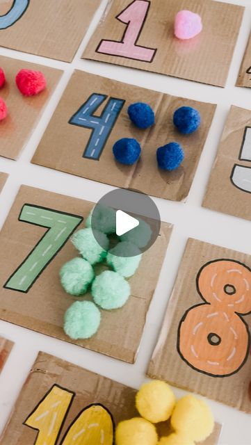 Nursery Number Activities, Fun Math Activities Preschool, Numbers Activity For Toddlers, Toddler Number Activities, Number 9 Activities For Preschool, Learning Numbers Activities, Numeracy Activities Kindergarten, Number Activities For Toddlers, Maths Activities Eyfs