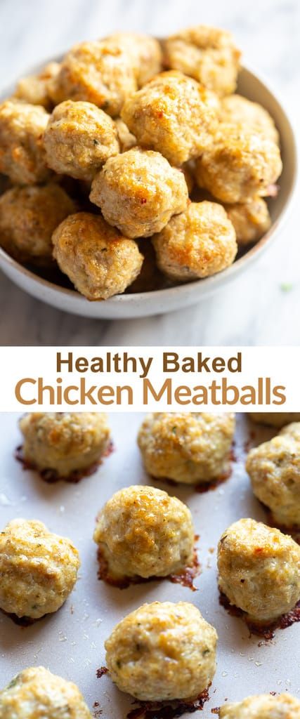 Healthy Chicken Meatballs, Ground Chicken Recipes Healthy, Chicken Meatballs Healthy, Ground Chicken Meatballs, Baked Chicken Meatballs, Chicken Meatball Recipes, Healthy Baked Chicken, Chicken Recipes Healthy, Ground Chicken Recipes