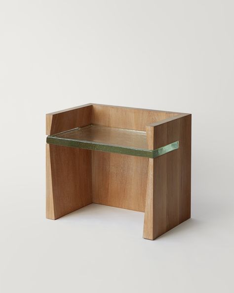 Enzo Table — Studio Nicholas Obeid Enzo Bookcase, Brutalist Side Table, Desk Cabinet, Entry Lighting, Floor Table, Cast Glass, Seeded Glass, Ottoman Table, Wall Sculpture Art